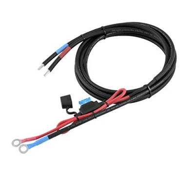 Obrázek enjoysolar 6 mm² kabel na baterie, solární regulátor nabíjení A baterie s pojistkou M8 kroužková očka (15 M8)