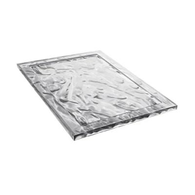 Obrázek Kartell 01210B4 Dune podnos, plast, křišťál, 55 x 38 3 cm