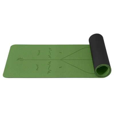 Obrázek Good Nite podložka na jógu TPE 6 mm protiskluzová sportovní fitness cvičení pilates, šetrná k pokožce, bez ftalátů, 183 x 61 cm, jóga, domácí