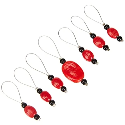 Obrázek Knit PRO Zooni: Bead Stitch Markers: Tangerine