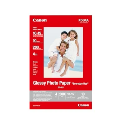 Obrázek Canon Fotopapír GP 501 lesklý bílý 10 x 15 cm 100 listů pro inkoustové tiskárny PIXMA tiskárna (200 g/m²), PG 40