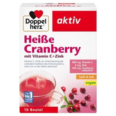 Obrázek Doppelherz Horká brusinka vitamin C a zinek na podporu normální funkce imunitního systému 10 sáčků