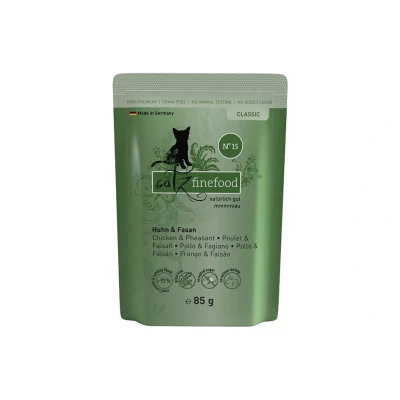 Obrázek Kapsička CATZ FINEFOOD No.15 s kuřecím a bažantem 85g