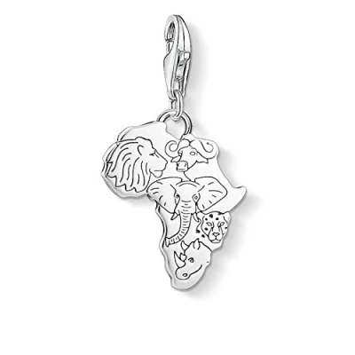 Obrázek Thomas Sabo Dámský elegantní přívěsek Afrika 925 Sterlingové stříbro 1417 637 21, stříbro, Bez drahokamu