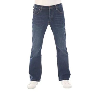 Obrázek Lee pánské džíny Bootcut Denver kalhoty modré džínové bavlna Stretch Denim Blue w30 w31 w32 w33 w34 w36 w38 w40 w42 w44, Dark Westwater (Lss1sjnz3)