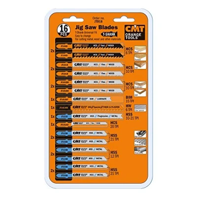 Obrázek CMT ORANGE TOOLS JT016 16 PCS. STICHSÄGEBLÄTTER SET SCHAFT
