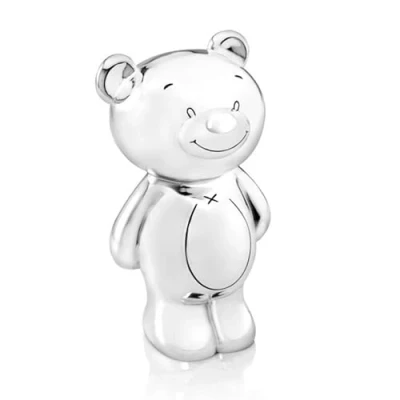 Obrázek Pokladnička 7822261 Bär Twinkle 14. 5x7. 5cm postříbřený chráněný proti ztmavnutí, stříbrná