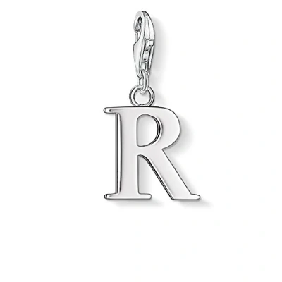Obrázek Thomas Sabo Dámský přívěsek M písmeno Charm Club 925 Sterlingové stříbro 0187 001 12, stříbro, žádný drahokam