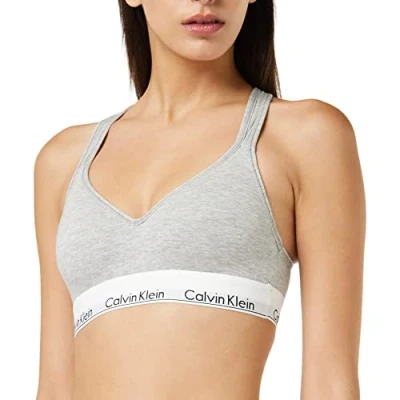 Obrázek Calvin Klein Dámská trojúhelníková podprsenka, Šedá (Grey Heather), M