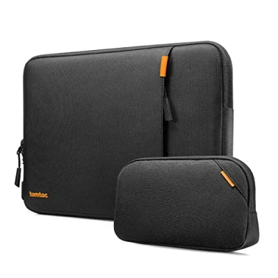 Obrázek tomtoc 360 obal pouzdro Pro 13 palců MacBook Air 2024 2018 M3/A3113 M2/A2681 M1/A2337, 13palcový M2/A2686 M1/A2338 2022 2016, taška na laptop s kapsou příslušenství 4 13&quot; iPad Pro/iPad