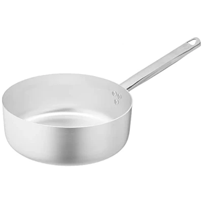 Obrázek Pentole Agnelli Linie Aluminium 3 mm Schmortopf mit 1 Griff 24 cm Silber/schwarz