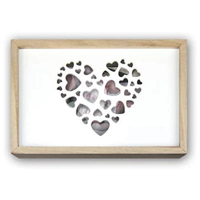 Obrázek Zep s.r.l. Love box USB pro 13 x 18 fotografie Dřevo box, Dřevo, přírodní A Bílá, vnější rozměr 24,5 16 5 cm,