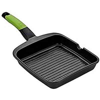 Obrázek BRA Gril, černý, 22 cm, vhodný pro všechny druhy kuchyní, i indukci