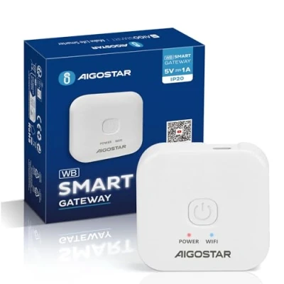Obrázek Aigostar Chytrá brána, použitá pro funkci připojení dálkového ovládání chytrých zařízení Bluetooth Mesh, kompatibilní s Alexa.