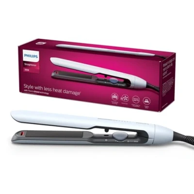 Obrázek Philips Žehlička na vlasy řady 5000 s technologií ThermoShield, bílá [model BHS520/00]