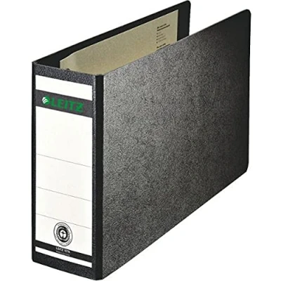 Obrázek Leitz Kvalitní pořadač 180 A5 na šířku, černý, 80 mm záda, formát A5, vazba z tvrdé lepenky, 1076000