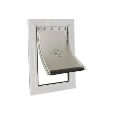 Obrázek Hliníková dvířka PET SAFE Staywell Aluminium 640 bílá (velikost: 503x329mm, výřez: 451x277mm)