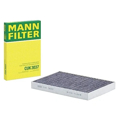 Obrázek MANN FILTER Interiérový filtr CUK 3037 pylový s aktivním uhlím pro osobní automobily