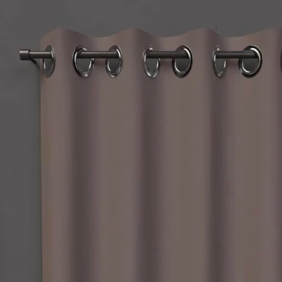 Obrázek Soleil d&#039;Ocre Blackout Rideau Bei Ösen alle Polyester Braun 135x180 cm