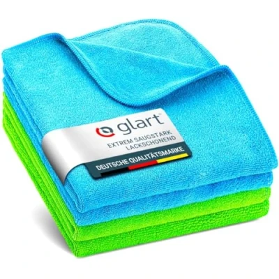 Obrázek Glart 4448 sada 4 super měkkých utěrek z mikrovlákna 2 kusy modré 40 x cm