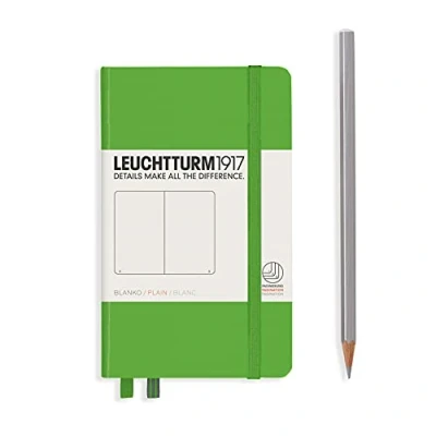 Obrázek LEUCHTTURM1917 357487 poznámkový blok Pocket (A6), tvrdá vazba, 187 očíslovaných stran, Fresh Green, blanko