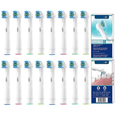 Obrázek YanBan 16PCS Zahnbürstenkopf Ersatz Zahnbürstenköpfe kompatibel für Oral B elektrische Zahnbürste Cross and action Floss Vitality 3D