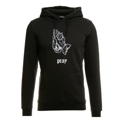 Obrázek Mister Tee DARK PRAY Mikina s kapucí, Muži, Velikost: Large, Black