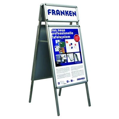 Obrázek Franken BS1305 zákaznických Základní DIN A1 (informační tabule se Topper pro 2 x A4) Stříbrná