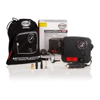 Obrázek HEYNER® Auto kompresor 12V elektrická vzduchová pumpa přenosný mini 21 bar zapalovač cigaret