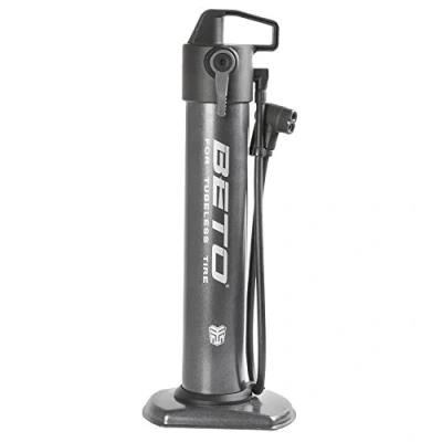 Obrázek BETO vzduchová nádrž, stojanová pumpa, pumpička na kolo, s univerzální dvojitou hlavou, 190 psi, 13 bar, AV, DV, FV, autoventil, ventil, francouzský pro bezdušové