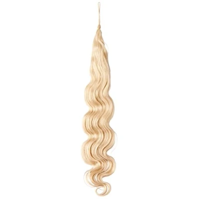 Obrázek American Dream Hair Addition 100% pravé vlasy lehce vlnitý příčesek barva 60 čirá blond délka 46 cm, 1 balení (1 x 174 g)