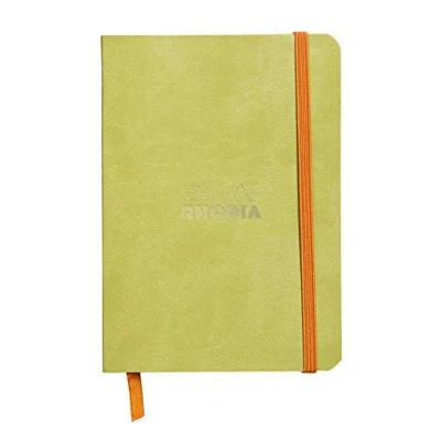 Obrázek Rhodia 117306C poznámkový sešit (s měkkou obálkou, linkovaným, 72 listů, DIN A6, 10,5 x 14,8 cm) 1 kus šedozelená