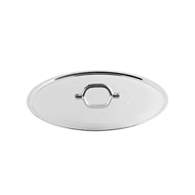 Obrázek Pentole Agnelli Family Deckel, Metall, Silber/schwarz, 28 cm