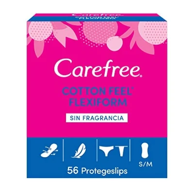 Obrázek Carefree Slipové vložky Flexiform White, balení 58 ks