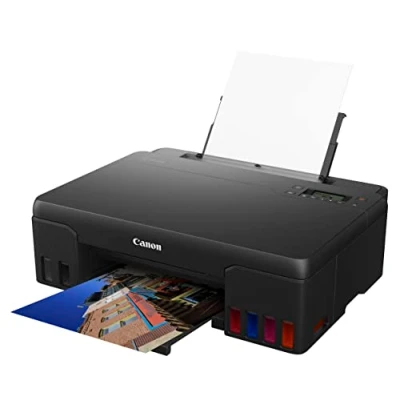 Obrázek Canon Inkoustová tiskárna PIXMA G550 MegaTank (4.800 x 1.200 dpi, fototiskárna 10 15 cm, LC displej, WLAN, PRINT App, Mopria, AirPrint, wireless Printing, Auto Power On/Off) černá