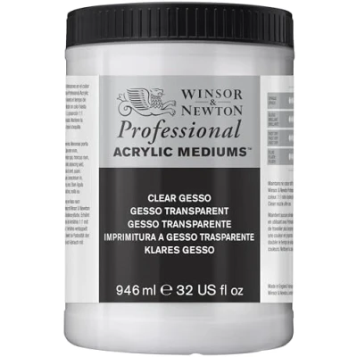 Obrázek Winsor &amp; Newton 3054919 čiré zdraví, základní nátěr pro akrylové barvy, olejové alkydové barvy 946 ml hrnec