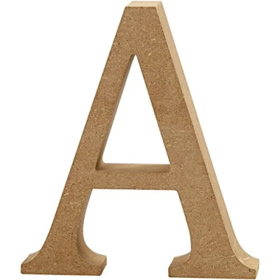 Obrázek Písmeno, V: 13 cm, tloušťka 2 MDF, A, 1 ks.