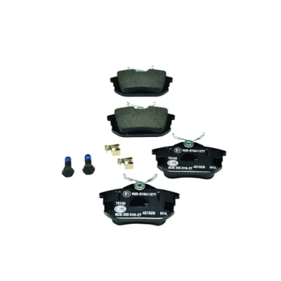 Obrázek HELLA PAGID brzdové destičky vzadu s akustickým varováním opotřebení čtyři v sadě T5100 mimo jiné MITSUBISHI / PROTON SMART VOLVO 8DB 355 018 271