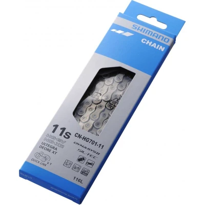 Obrázek Shimano Unisex řetěz pro dospělé CN HG701 11násobný na kolo, šedý, jednotná velikost