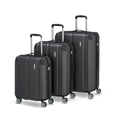 Obrázek Travelite Kufr CITY 4w, Antracitová, 4w Trolley