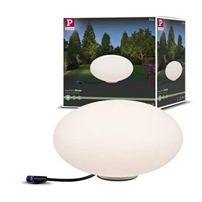 Obrázek Paulmann 94176 Plug &amp; Shine Světelný objekt Stone IP67 3000K 235lm 24V Kulové svítidlo Venkovní světlo Zahradní osvětlení Terasy