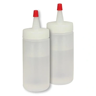 Obrázek PME 2Stk 60ml Mini Deko Squeeze Flaschen f. Glasur Schokolade Drops, 20 x 2 cm