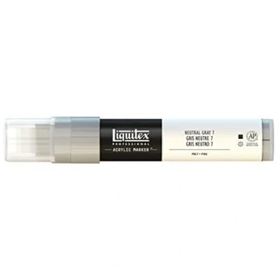 Obrázek Liquitex Profesionální malba akryl zvýrazňovač akrylová barva, neutrální šedá č. 7, akrylový popisovač 8 15 mm hrot