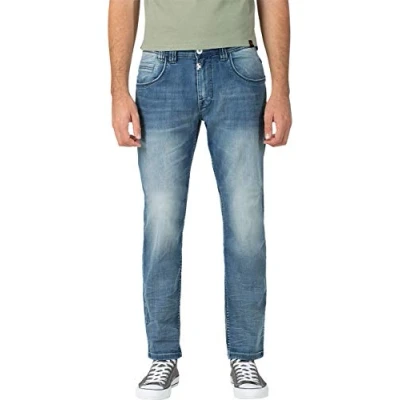 Obrázek Timezone Pánské Regular Gerrittz Slim Jeans, Modrá (Antique Blue Wash 3636)