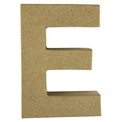 Obrázek Rayher 71774000 papírové mašé písmeno E FSC recyklovaná 100 %, 15 x 10,5 3 cm