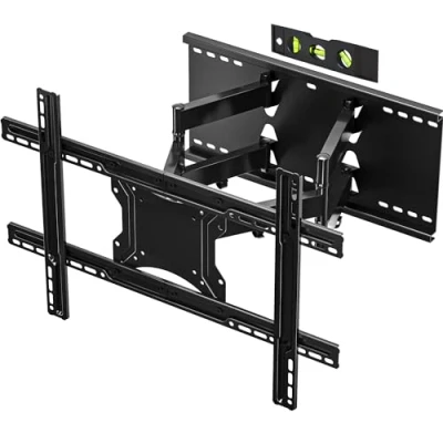 Obrázek BONTEC TV nástěnný držák otočný sklopný na televizi pro 37 80 palců (cca 94 203 cm) zakřivený LCD/LED plný pohyb nosnost 65 kg VESA 100 x 600 400