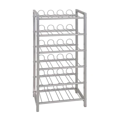 Obrázek HAKU Möbel Regál na láhve hliník, kov rozměry: š 34 cm x v 72 h 22 cm, styl: moderní
