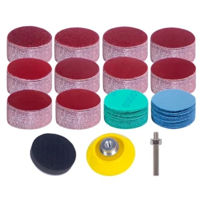 Obrázek STEBRUAM 240 kusů brusných kotoučů polštářky 50 mm brusný papír suchý zip 2 palce brusné kotouče zrnitost 60 80 120 180 320 400 600 800 1000 2000 3000 Automobilový vůz Lakování dřevěného nábytku