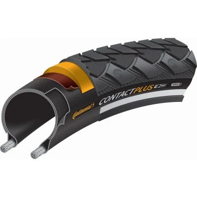 Obrázek Continental Contact Plus 24x1,75 (47 507) drát černá reflex Plášť