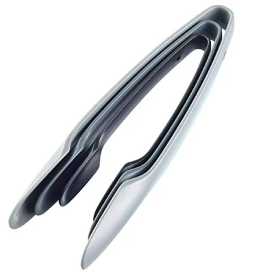 Obrázek Westmark Sada bufetů/servírovacích kleští, 3dílná, 3 kleště v různých velikostech, délky: 18,3 cm, 21 25,5 plast, antracit/šedá/světle šedá, 12542270